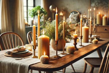 beeswax taper candles​