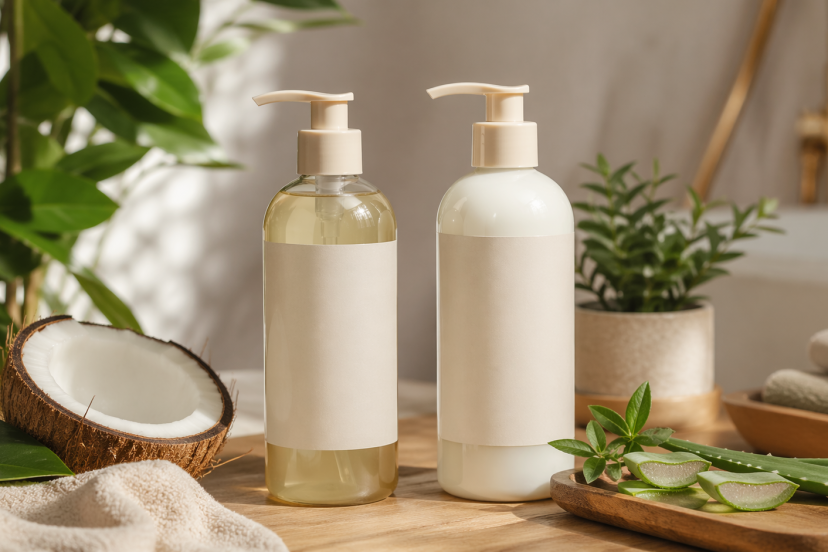 natural shampoo and conditioner